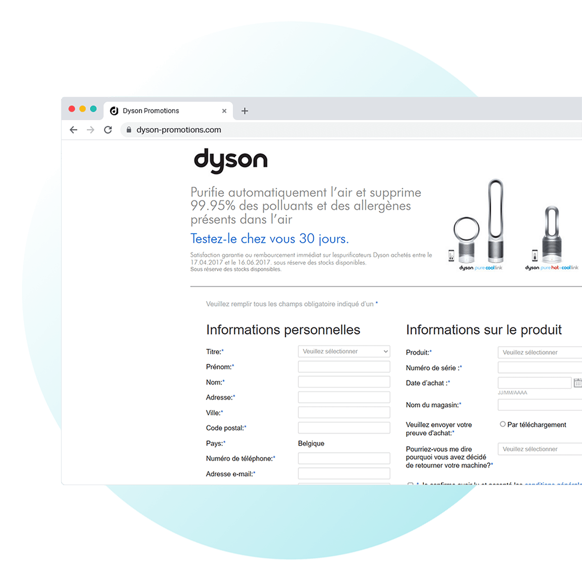 Dyson trade-in promotion offer